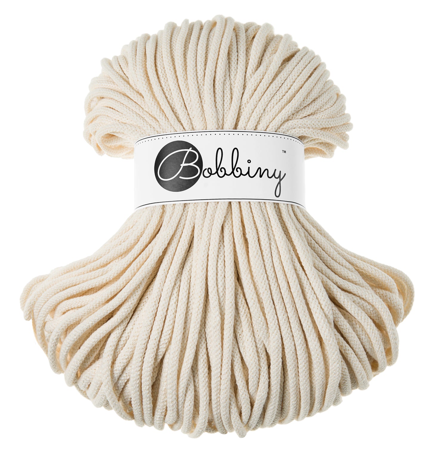 Bobbiny Corda Intrecciata Premium Natural 5mm 100mt