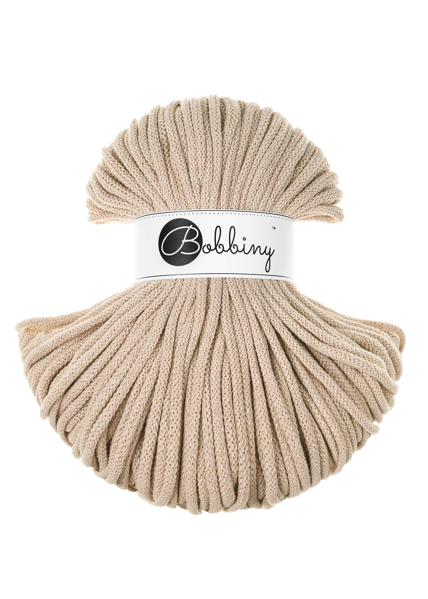 Bobbiny Corda Intrecciata Premium Warm Beige 5mm 100mt