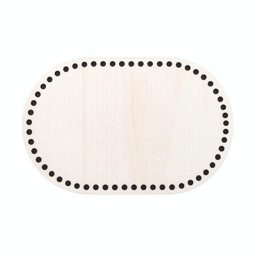 Base uncinetto ovale spessore 4mm