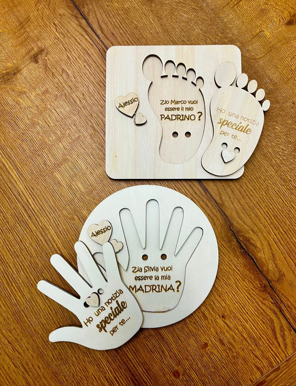 Idea proposta Padrino madrina invito idea regalo battesimo