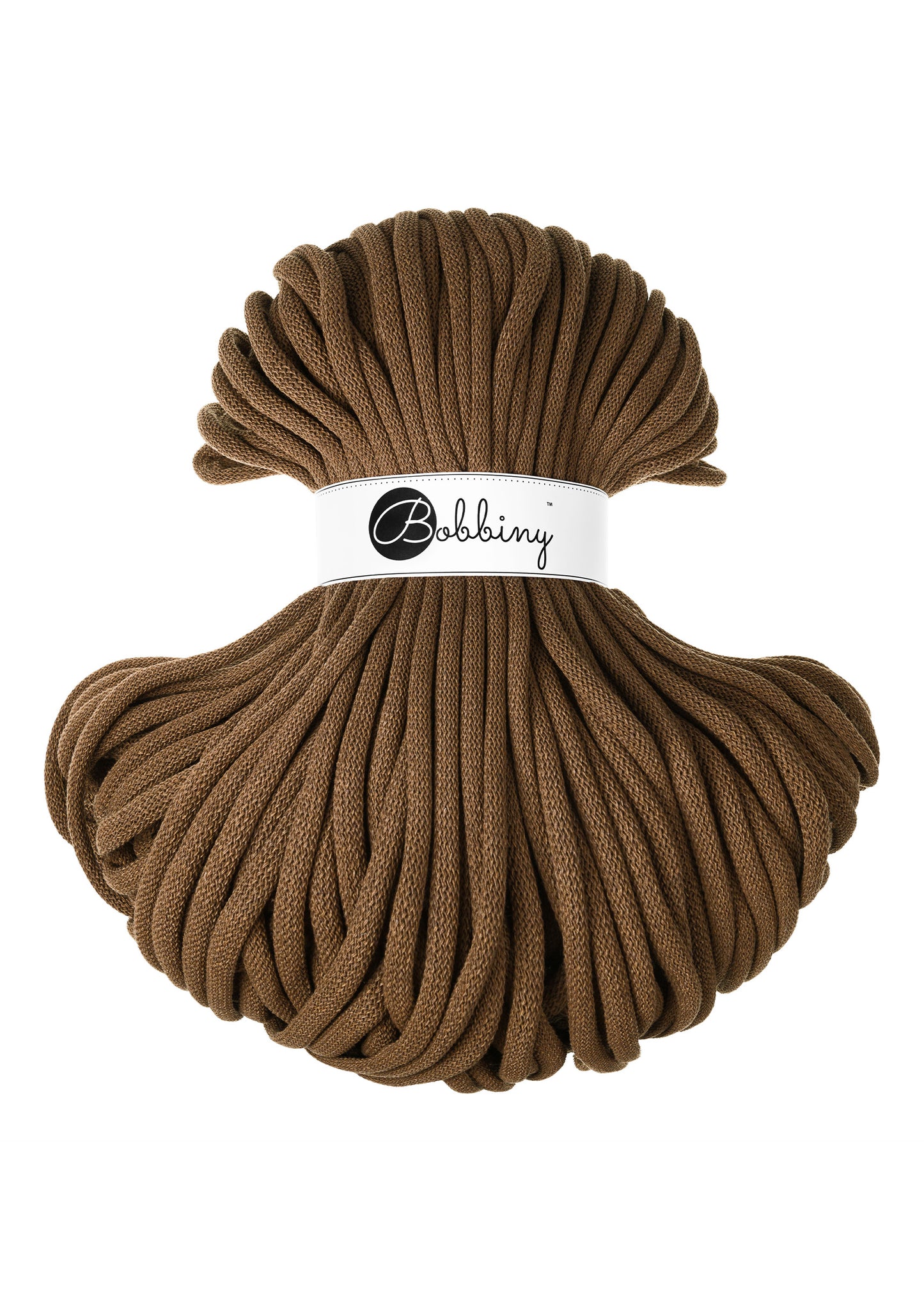 Bobbiny Corda Intrecciata Jumbo Nut Brown 9mm 100mt