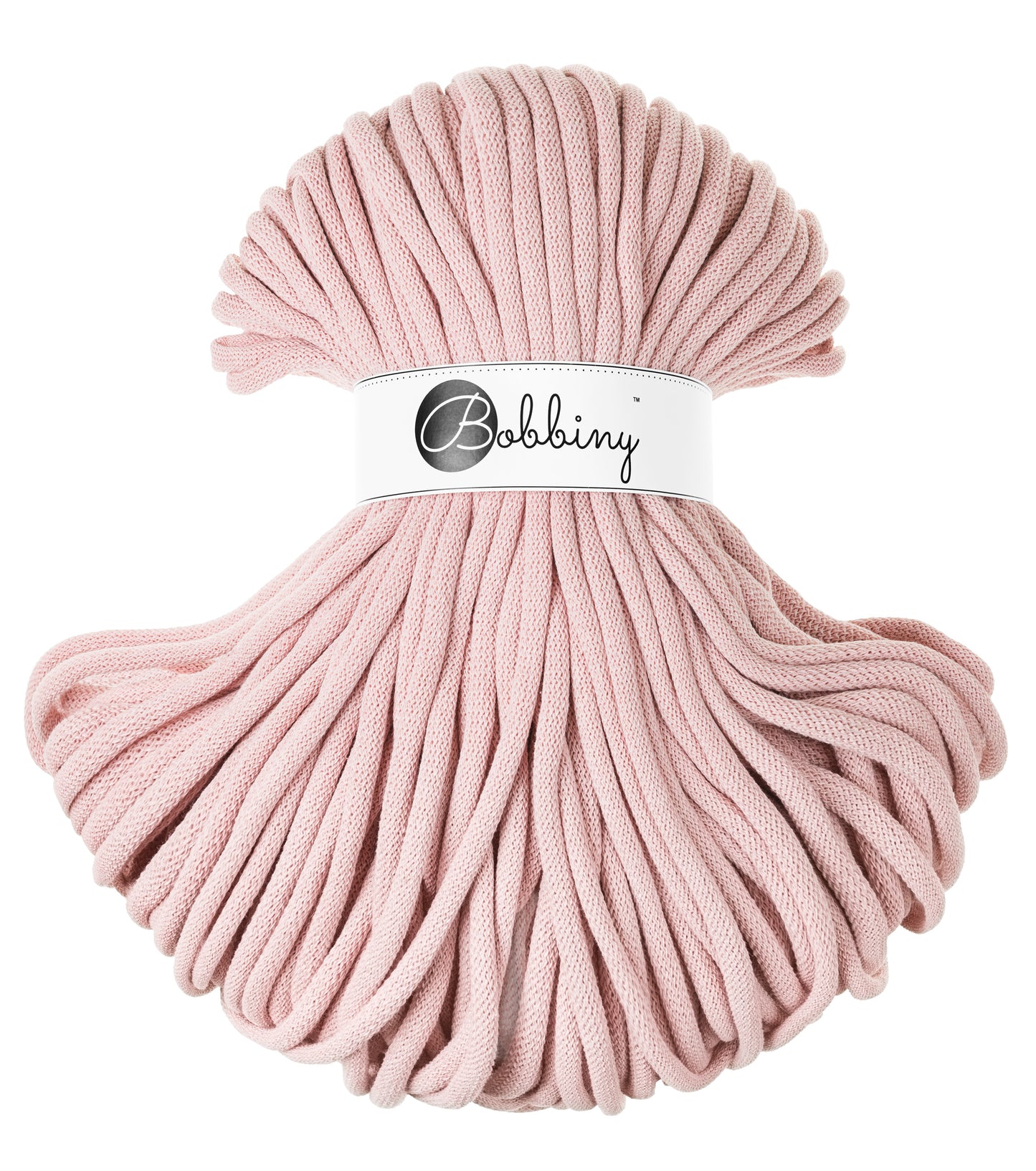 Bobbiny Corda Intrecciata Jumbo Pastel pink 9mm 100mt
