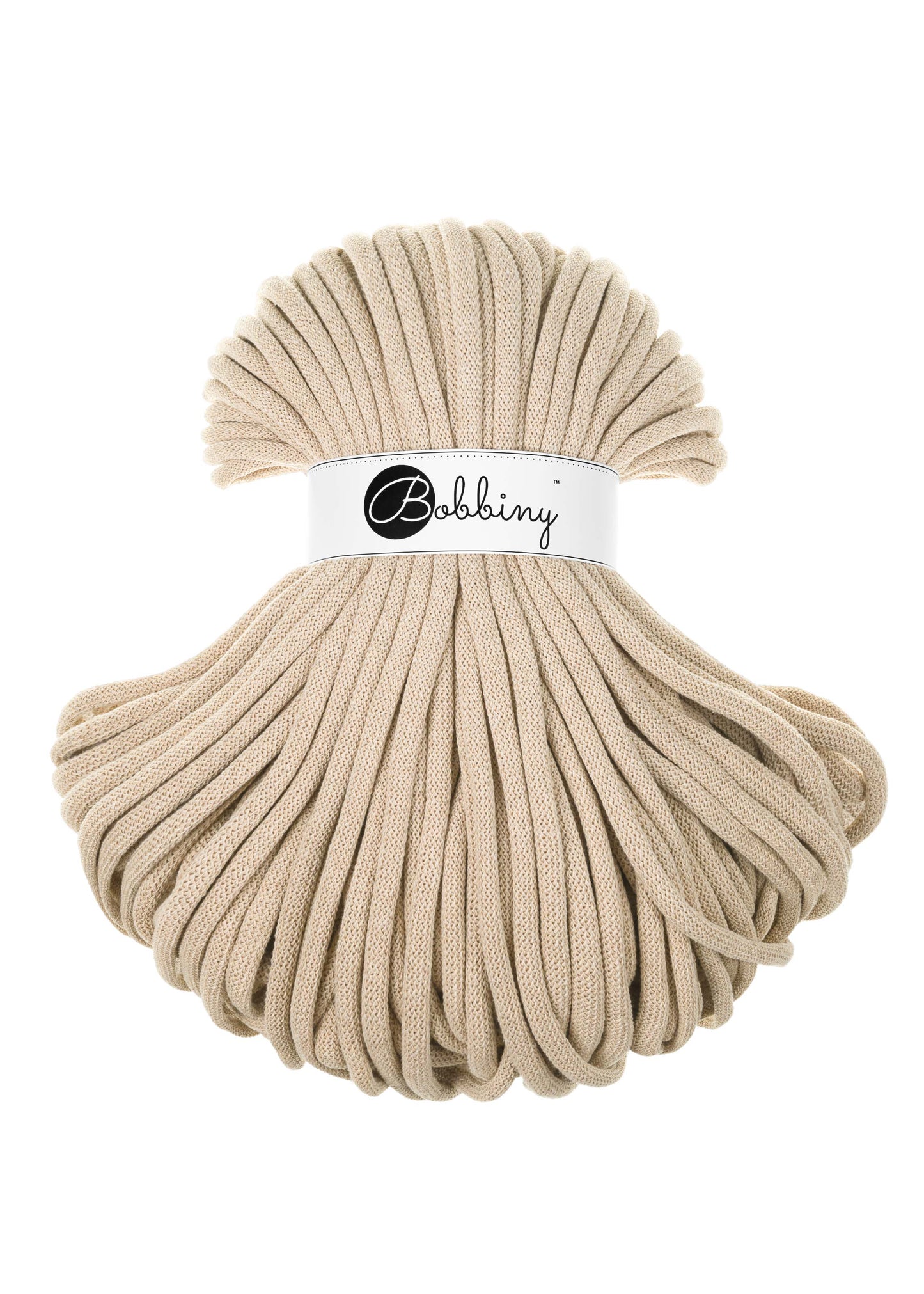 Bobbiny Corda Intrecciata Jumbo Warm Beige 9mm 100mt