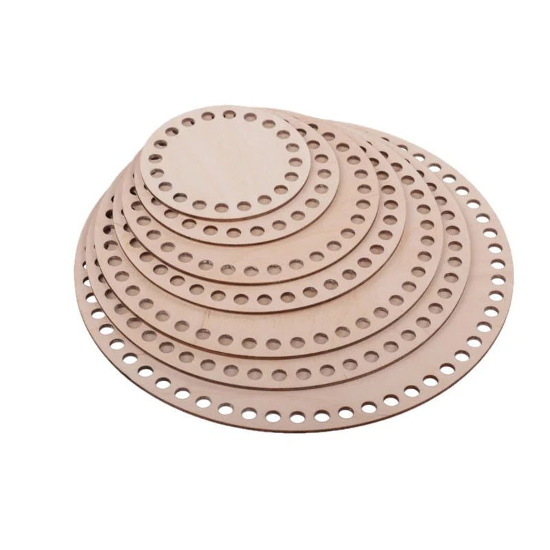 Base uncinetto rotonda fori da 7mm