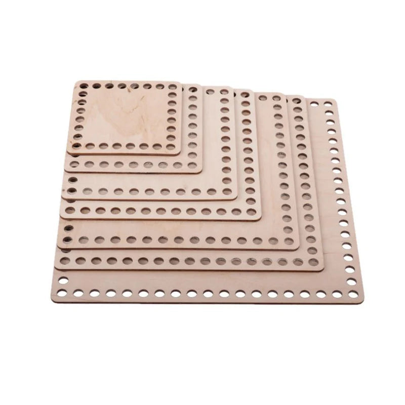 Base uncinetto quadrata fori da 7mm