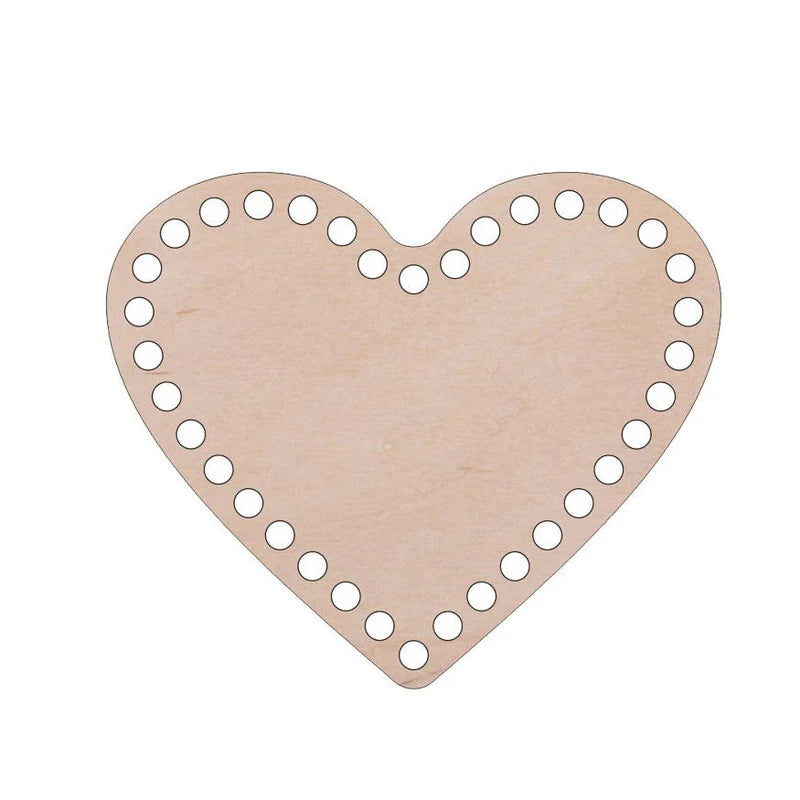 Base uncinetto forma a cuore fori da 8mm