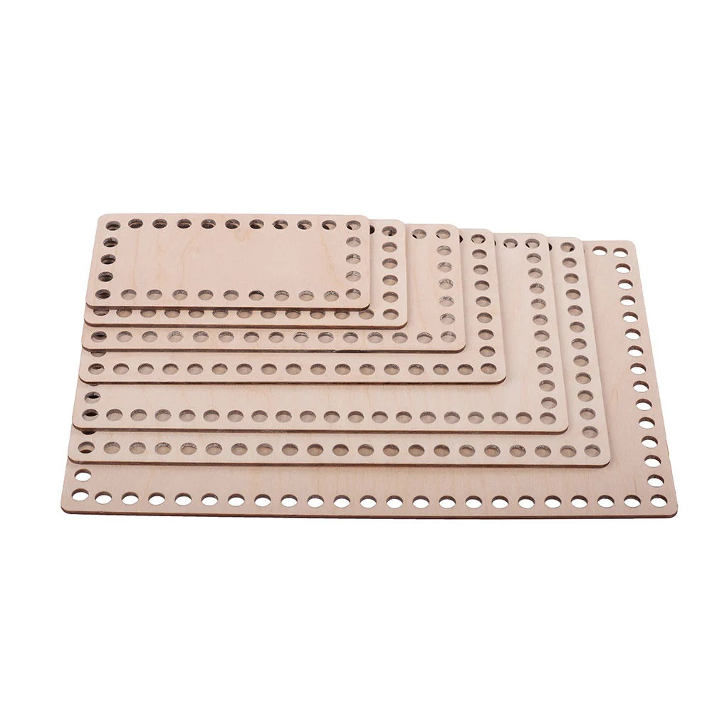 Base uncinetto rettangolare fori da 7mm