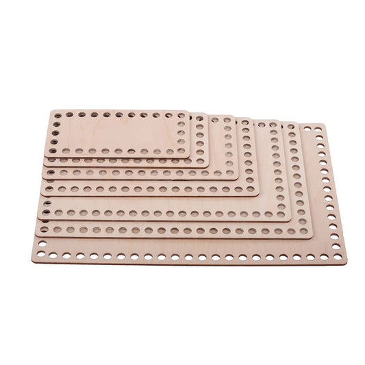 Base uncinetto rettangolare fori da 7mm